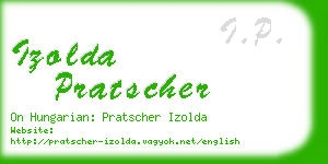 izolda pratscher business card